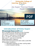Kota Super Thermal Power Plant: A Presentation On