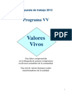 Presentación Valores Vivos. Escuelas