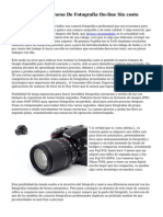 Canon Ofrece Un Curso de Fotografia On-Line Sin Costo