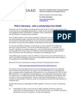 PhD in Germany and DAAD Scholarships