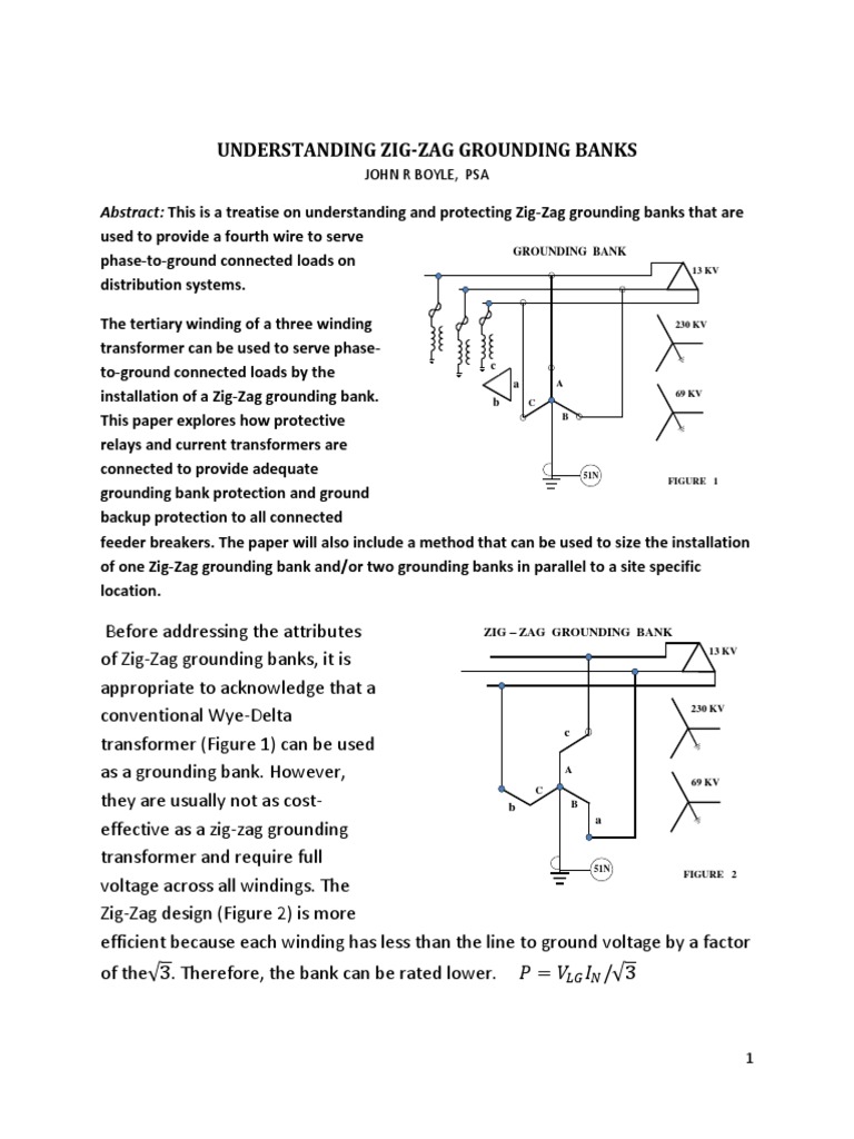 Tech Zig Zag Grounding Transformers PDF