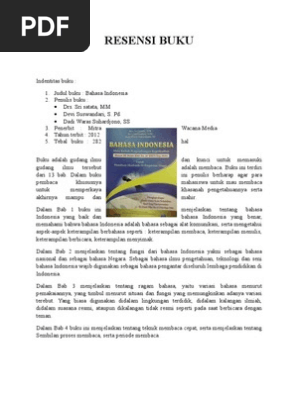 Resensi Novel Bahasa Indonesia Sketsa