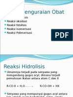 Reaksi Penguraian Obat & Stabilitasinya