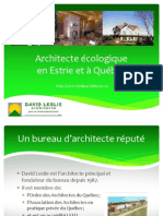 David Leslie, Un Architecte Écologique Pour Votre Projet