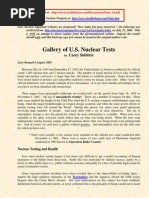 Gallery of US Nuclear Tests