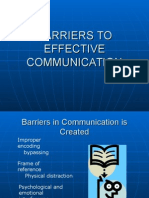 Barriers To Effective Communication