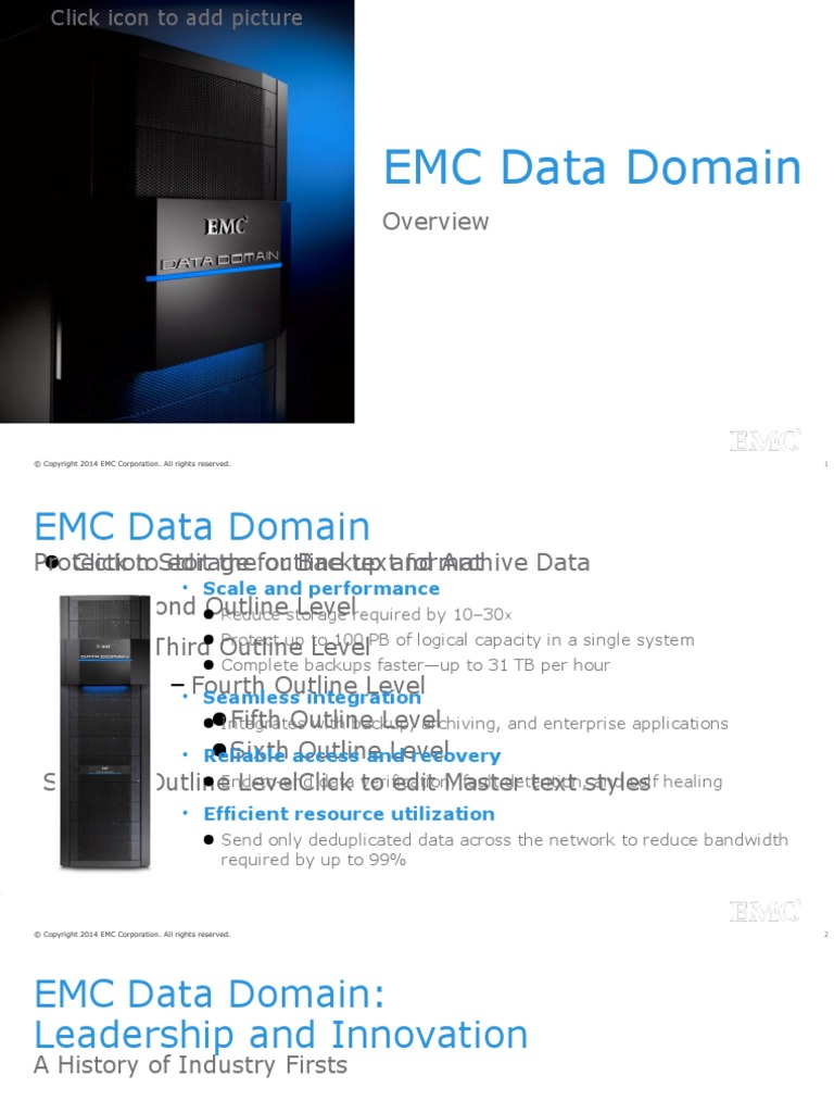 EMC Data Domain Tech | PDF | Backup | Replication (Computing)