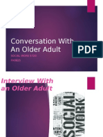 conversation with an older adult