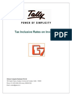 User Manual With FAQs-Tax Inclusive Rates on Invoices