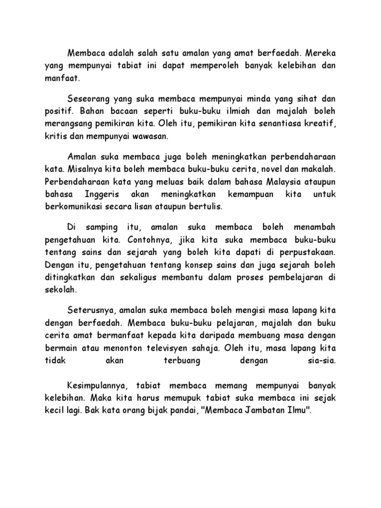 Faedah Membaca Pdf