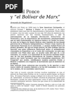 Aníbal Ponce y El Bolívar de Marx