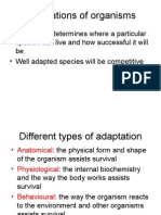 Adaptations of Organisms