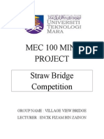 Straw Bridge Competition