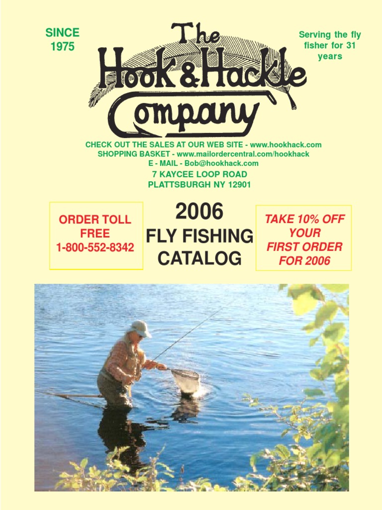 Hook and Hackle Catalog Fishing Rod Fly Fishing