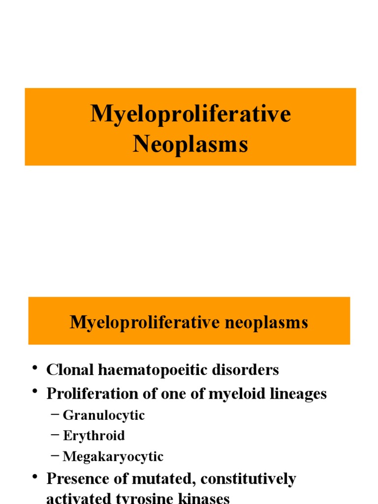 Myeloproliferative Neoplasms | PDF | Hematology | Blood
