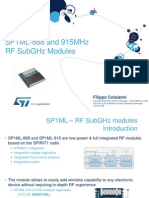 SP1ML-868 and 915MHz RF SubGHz Modules