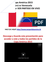Ver Perú Vs Venezuela Online Copa America 2015 - 18 - 06 - 2015