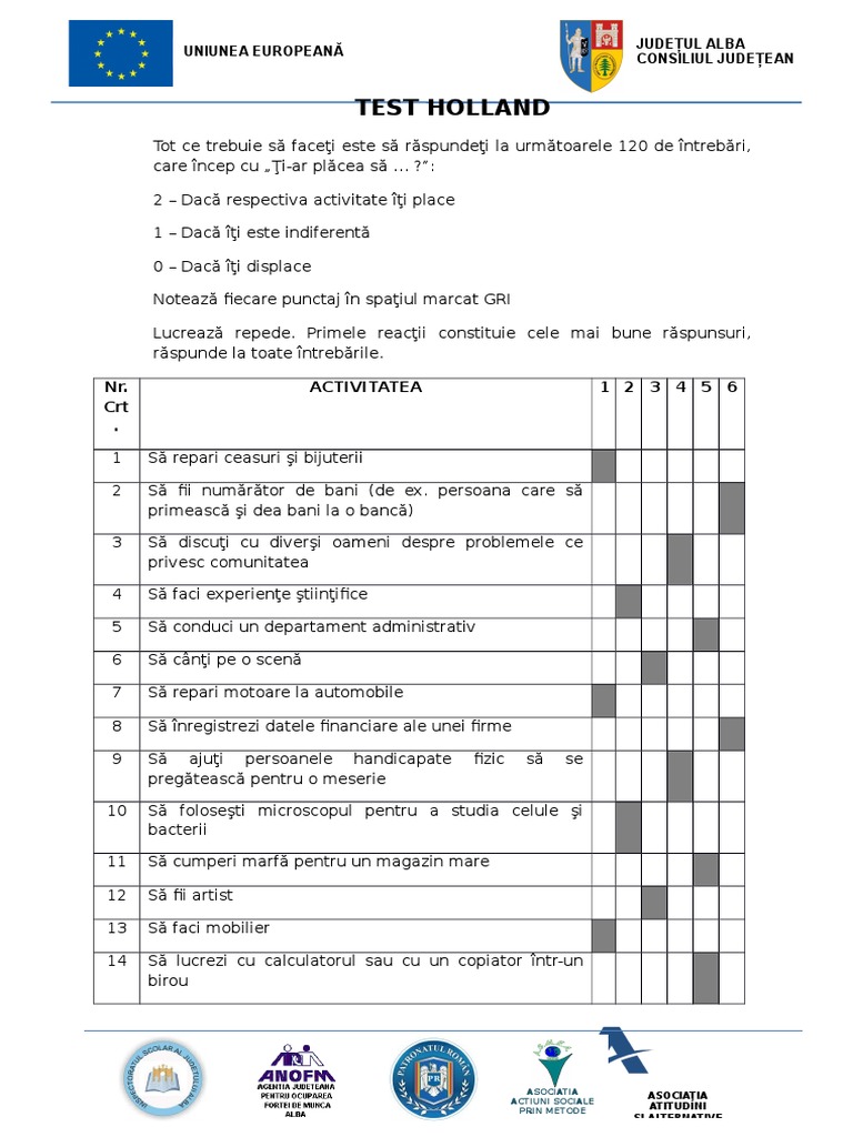 Test Holland | PDF