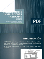 Saneamiento e Instalaciones Sanitarias Duchas