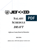 Jefferson County Schools Salary Schedule Draft
