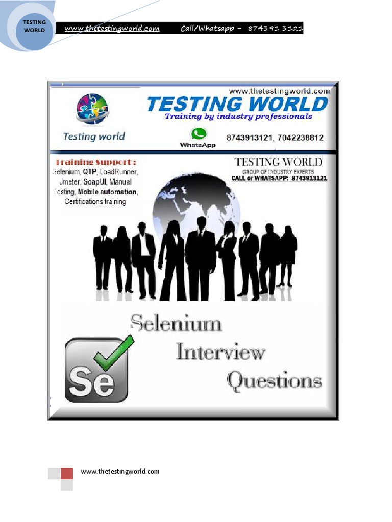 Selenium Java Interview Questions | PDF | Inheritance (Object Oriented ...