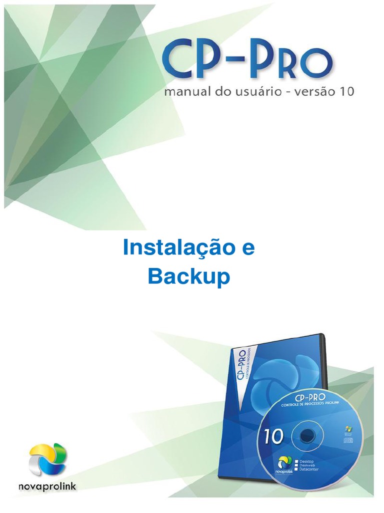 Manual CPPro Instalacao Backup | PDF | Windows Server 2003 | Cópia de ...