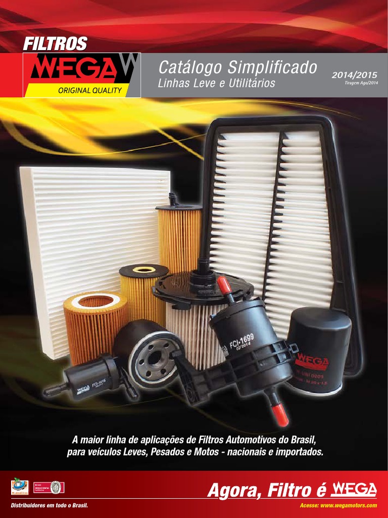 FILTRO DE AR MITSUBISHI ECLIPSE 3.8 V6 TURBO FILTRO JFA503 WEGA JFA503