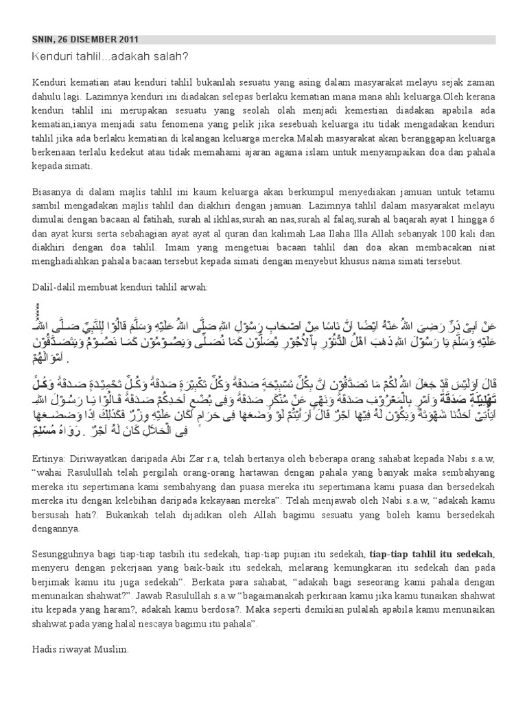 Isu Tahlil Pdf