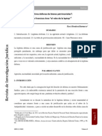 Rocci Bendezú Barnuevo Legítima Defensa de Bienes Patrimoniales