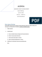 Washington County Water District  June 19, 2015 Special Meeting