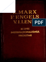 Marx, Engels, Lenin: Despre Internaţionalismul Proletar