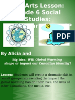 The Arts Lesson: Grade 6 Social Studies: Global Warming TLCP