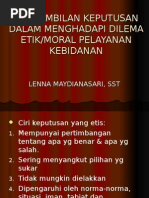 Download Pengambilan Keputusan Dalam Menghadapi Dilema Etik by ZubaidahLubis SN268992763 doc pdf