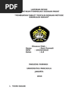 Download LAPORAN RESMI PRAKTIKUM FORMULASI SEDIAAN PADATLAPORAN RESMI PRAKTIKUM FORMULASI SEDIAAN PADAT by Rani Purwati SN268994711 doc pdf