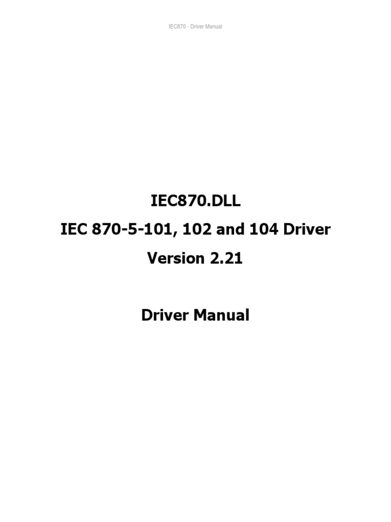 Iec 608705 PDF PDF Transmission Control Protocol Communications