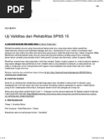 Download Uji Validitas Dan Reliabilitas SPSS 15 _ TEORI-OnLINE by vichaumahu SN268996569 doc pdf