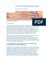 Efectos Espirituales Del Insulto y Por Qué Hablar en Voz Baja y No en Voz Alta