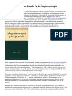 Sanidad Advierte Del Fraude de La Magnetoterapia