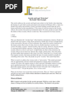 Security and Legal Protection