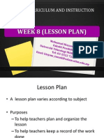 week 8  guide to lesson plan