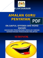 Pelaksanaan Amalan Guru Penyayang