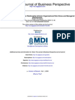 Locus of Controlas A Moderator For Relationship Between Organisational Role Stress and Managerial Effectiveness