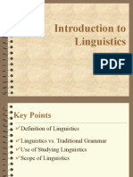 Introduction To Linguistics