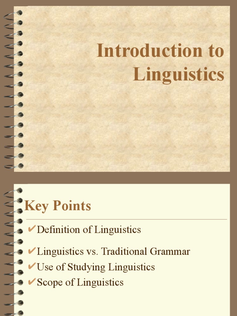 Overview of Linguistics Concepts | PDF | Language Arts & Discipline
