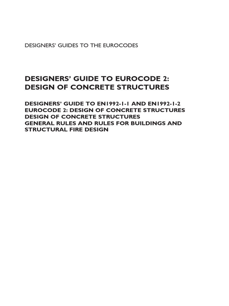Designers' Handbook To Eurocode 2 - 1. Design of Concrete Structures ...