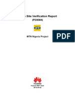 Single Site Verification Report: MTN Nigeria Project