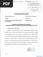 Liger et al v. New Orleans Hornets NBA Limited Partnership - Document No. 27