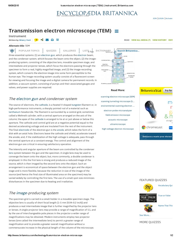 Transmission Electron Microscope (TEM) _ Instrument 