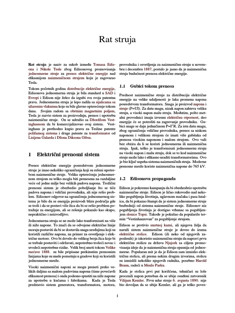 Rat Struja | PDF