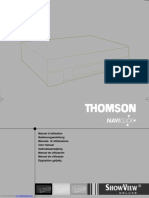 Thomson VTH 7090 VCR Manual
